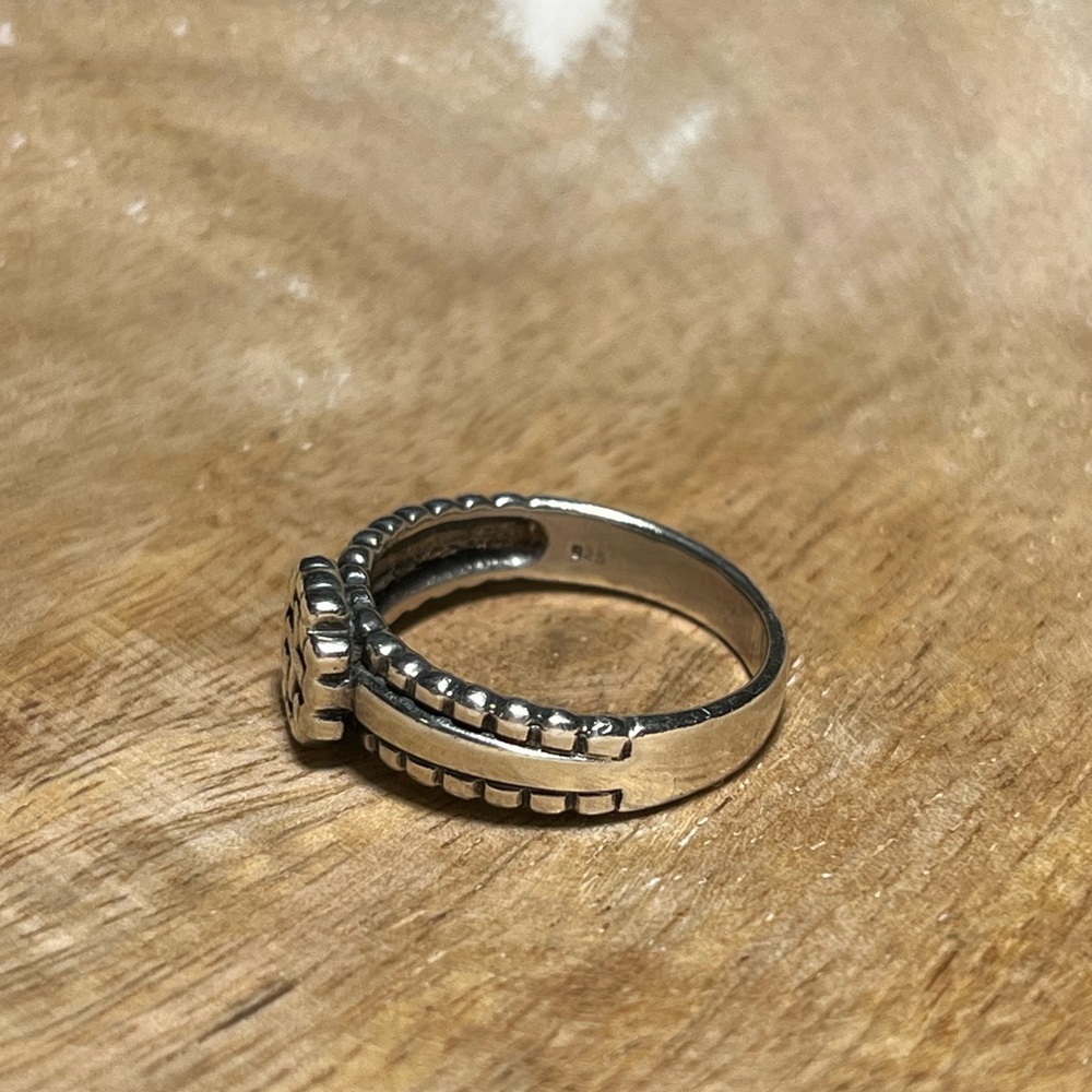 *SOLD* Cross 925 Sterling Silver Ring - Picture 6 of 12